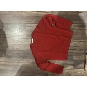 Brunello Cucinelli Red Cashmere Sweater sz M